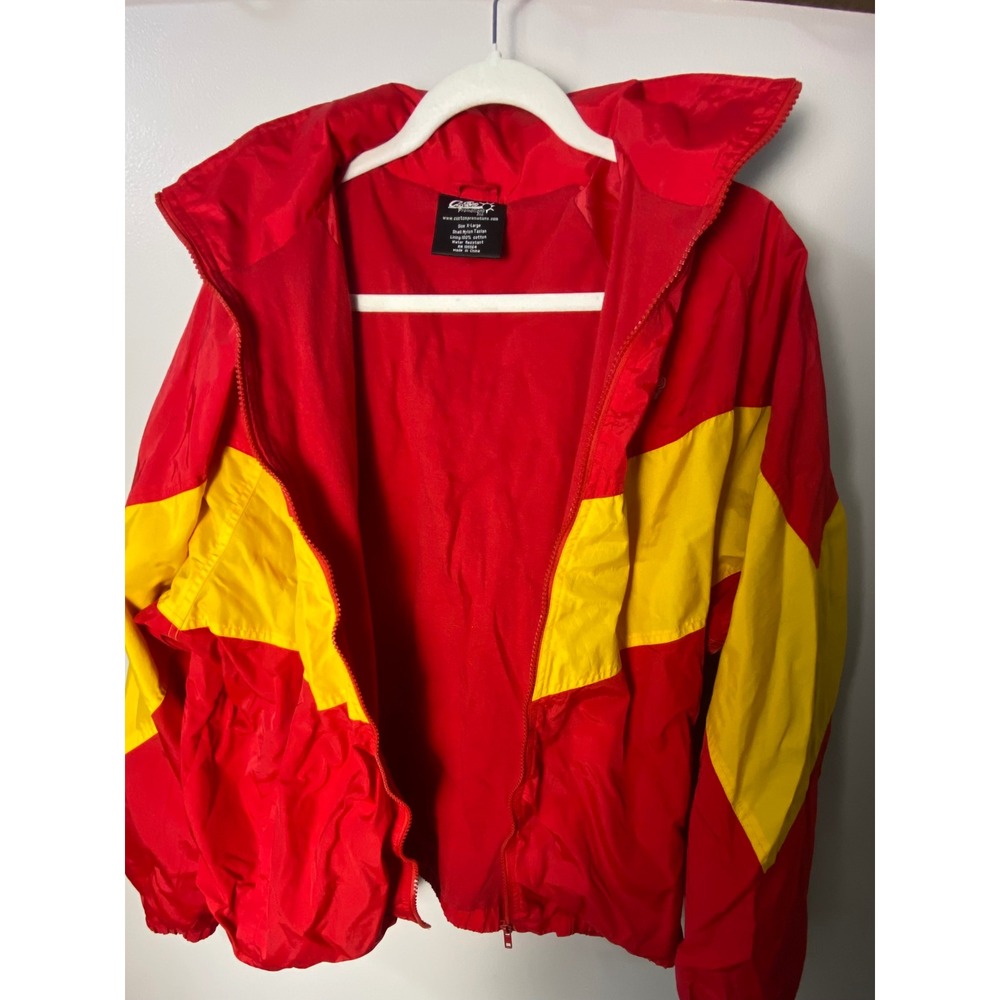 Marines Corps Lined Full Zip Hooded Windbreaker Water Resistant Jacket Size XL - Picture 4 of 6